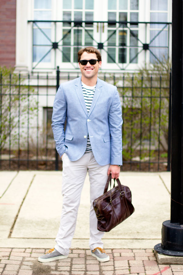 His Style: Blue Blazer