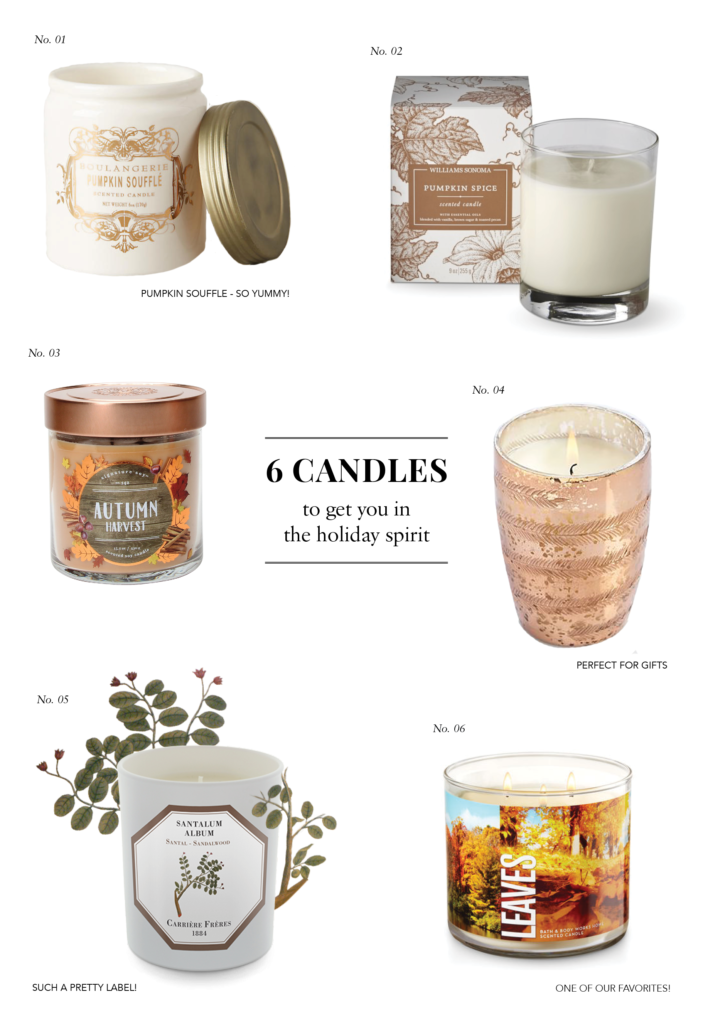 Six Candles to Get You in the Holiday Spirit