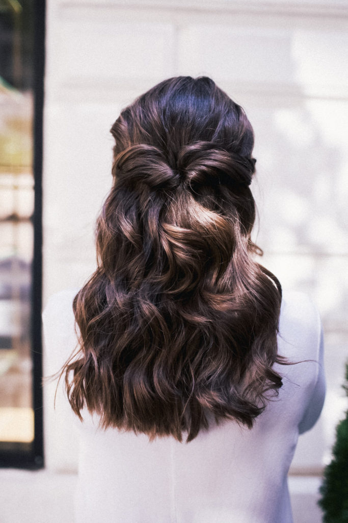 Holiday Hair: The Easiest Half Up Hairstyle