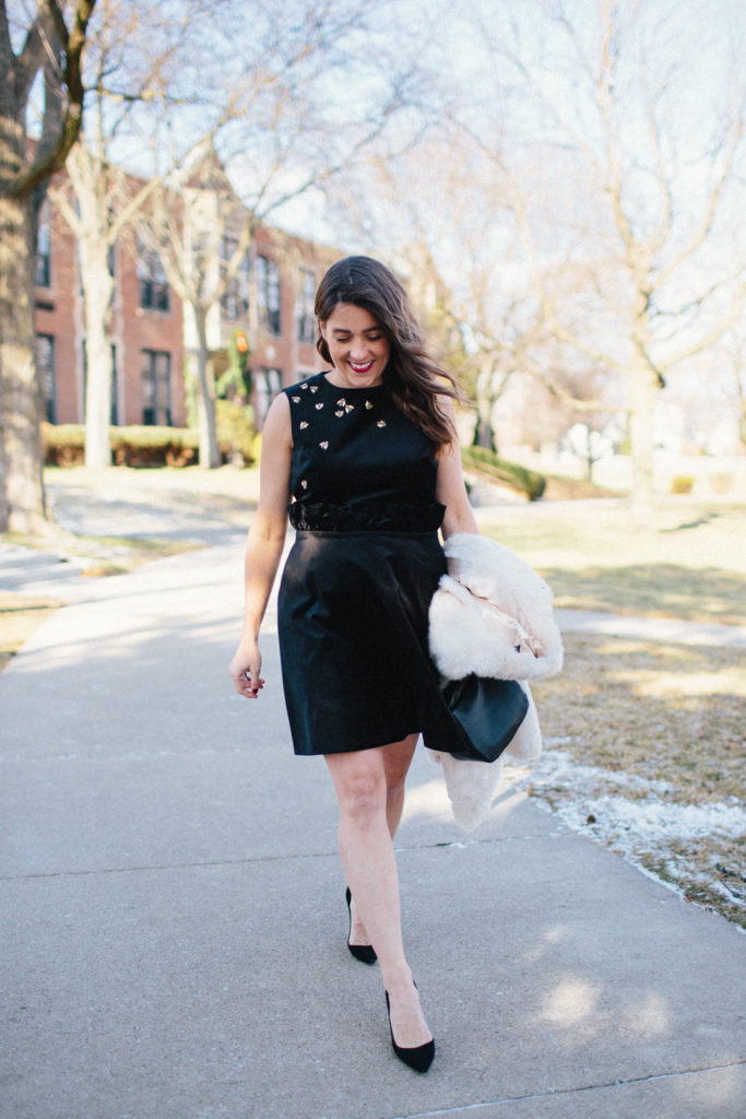 Faux Fur Coats and Holiday Dresses