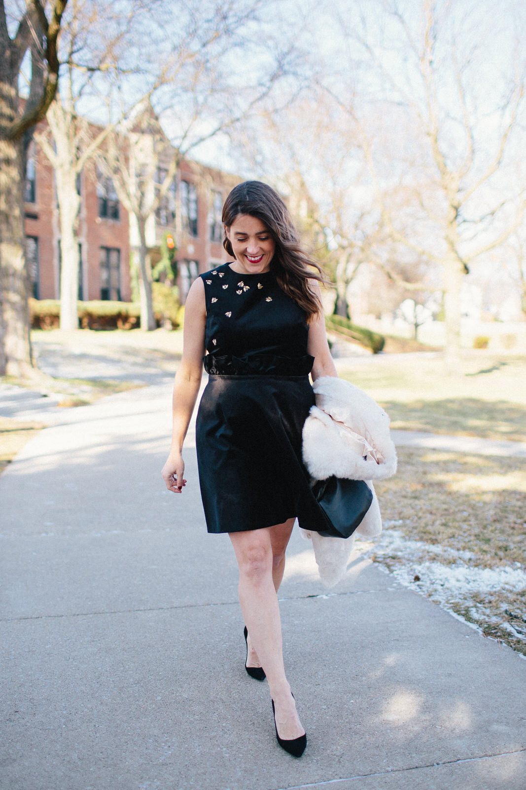 Faux Fur Coats and Holiday Dresses