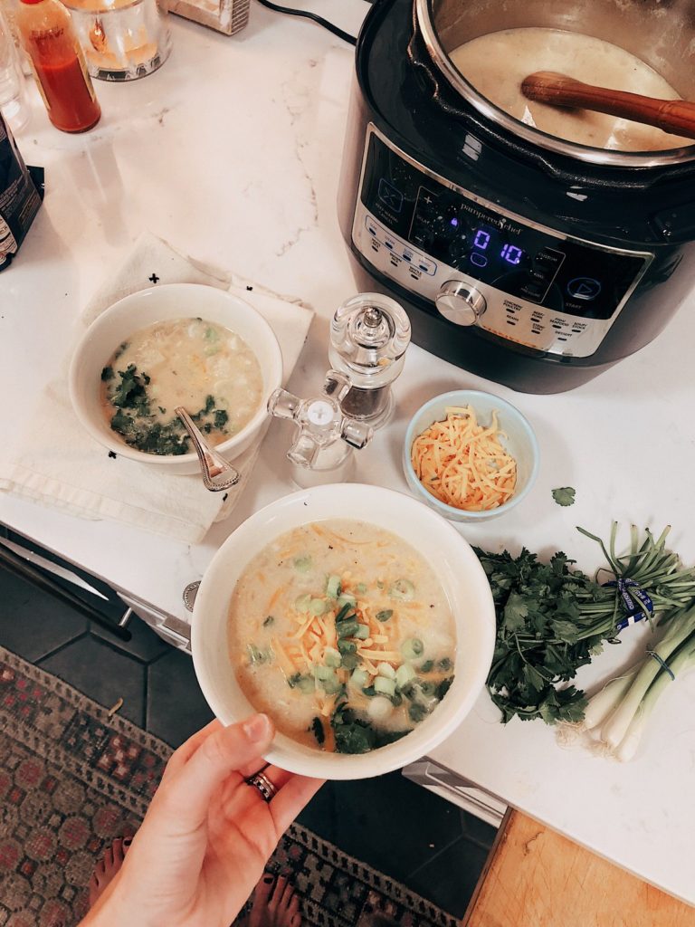 White Chicken Chili Recipe with My Pampered Chef Quick Cooker
