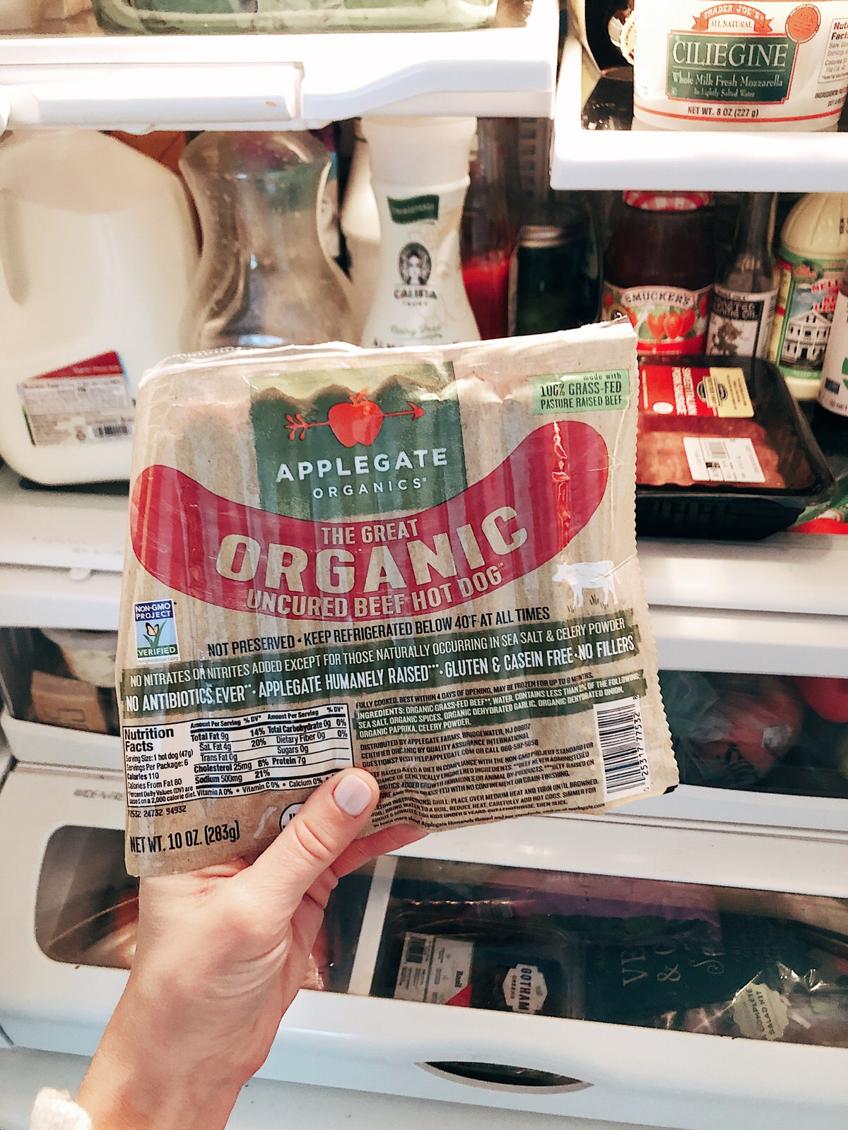 whole foods applegate organic beef hot dog for boys meals