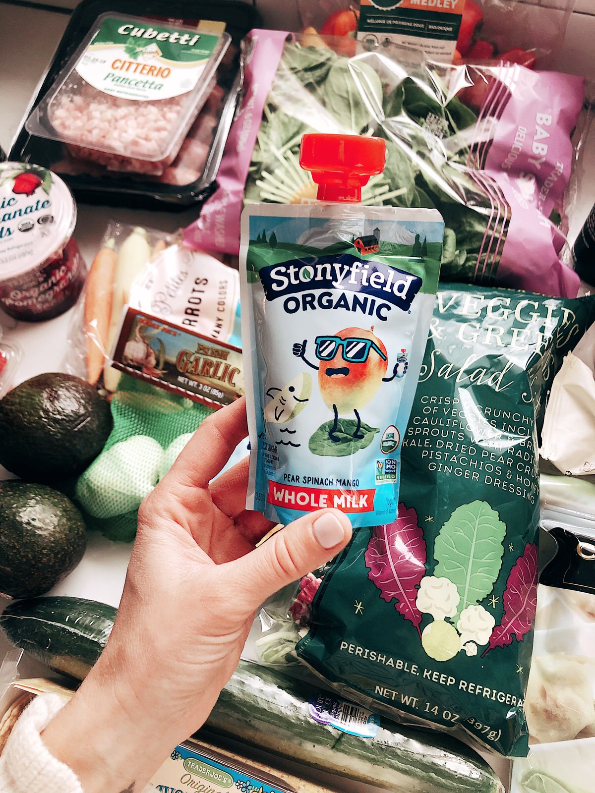 stonyfield organic whole milk pouch for kids
