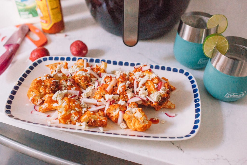 Air Fryer Buffalo Cauliflower Bites