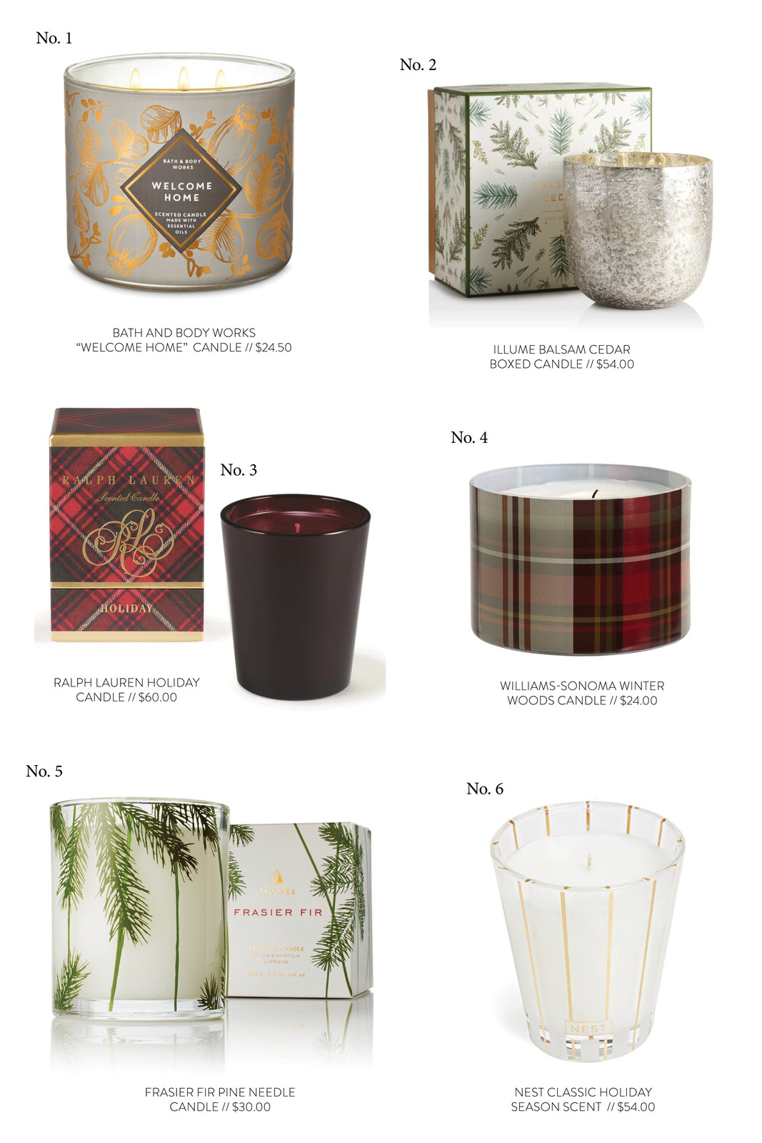 My Favorite Holiday Candles