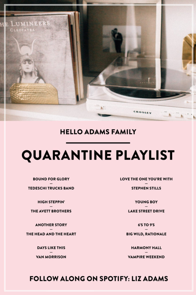 My Quarantine Playlist + Three Random Things