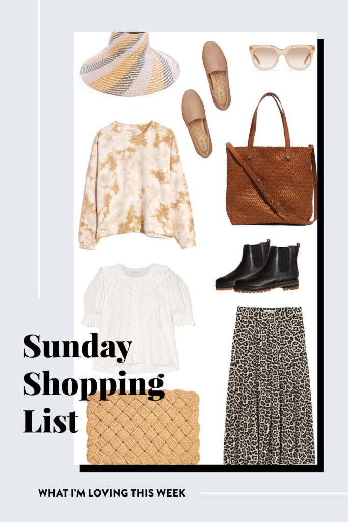 Sunday Shopping List • August 30, 2020