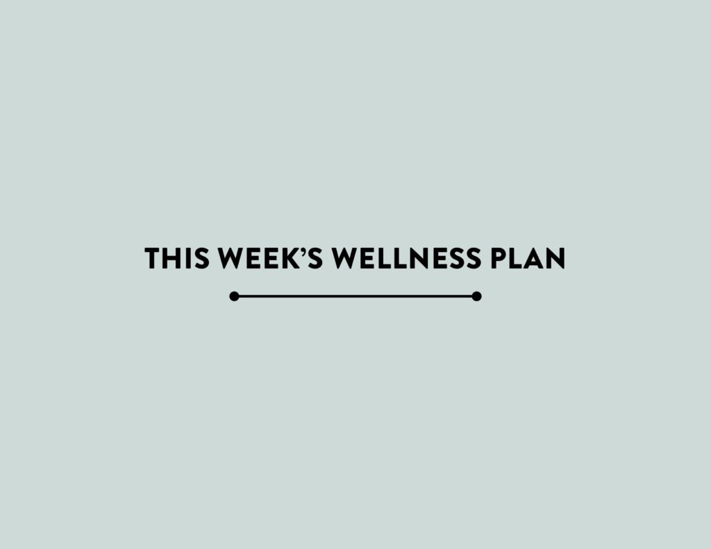 My Workout + Meal Plan • Week of September 13, 2021