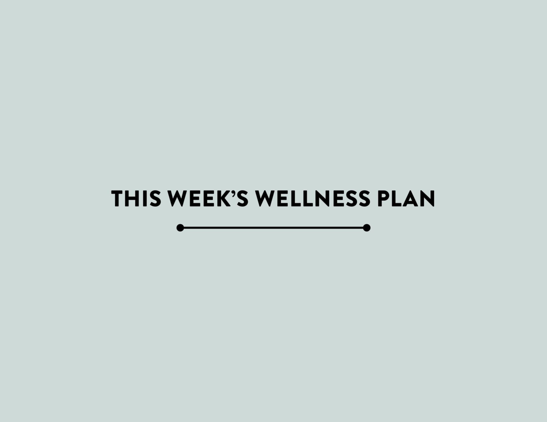 My Workout + Meal Plan • Week of September 13, 2021