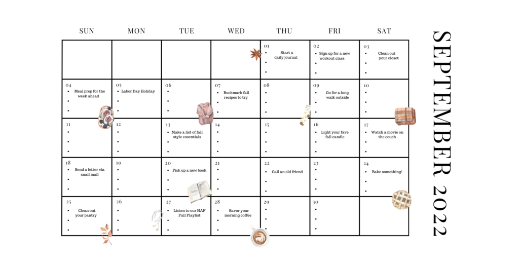 A New Calendar for September