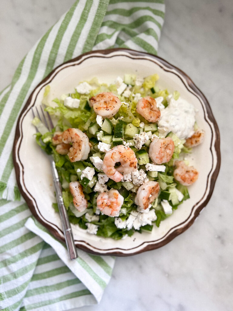 Simple Greek Shrimp Salad