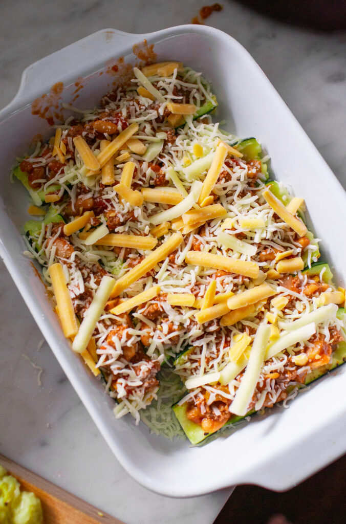 Easy Zucchini Taco Boats