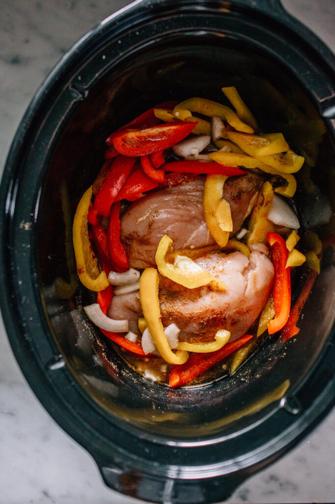 Crock Pot Chicken Fajita Bowls