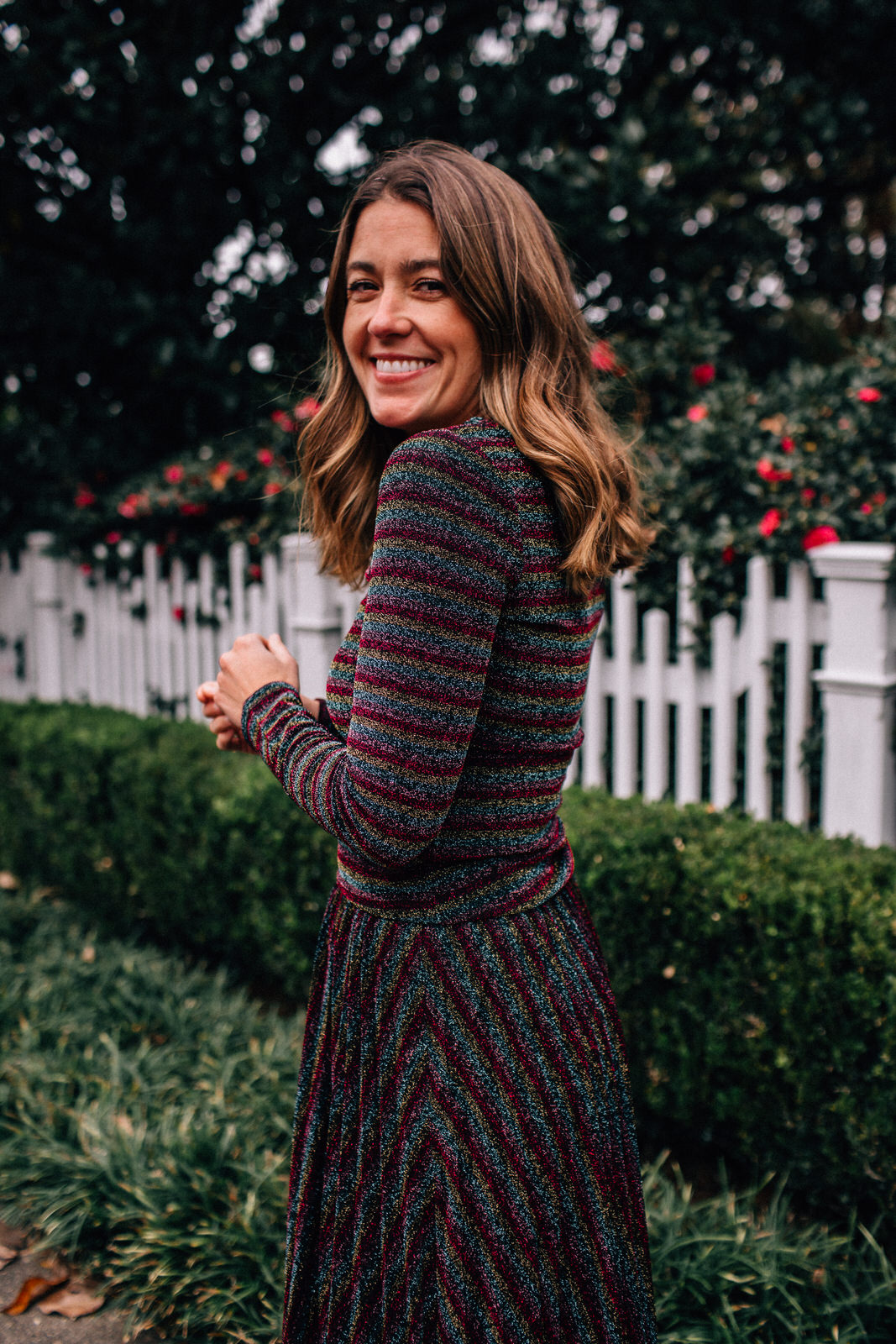 Boden metallic top and skirt for the holidays