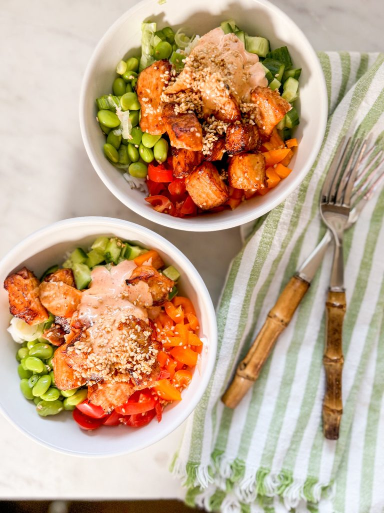 Roasted Salmon Bowls