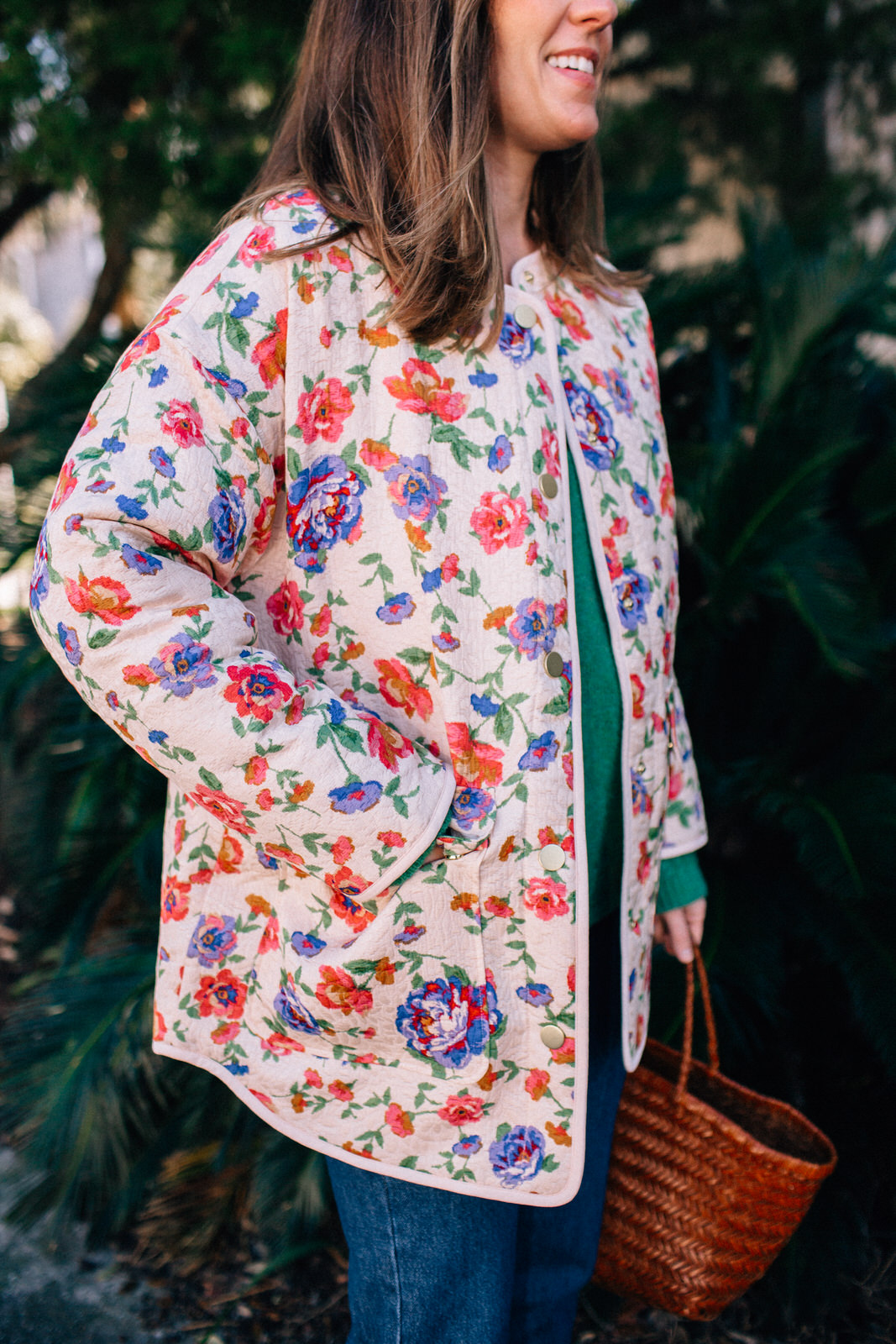 floral coat for spring