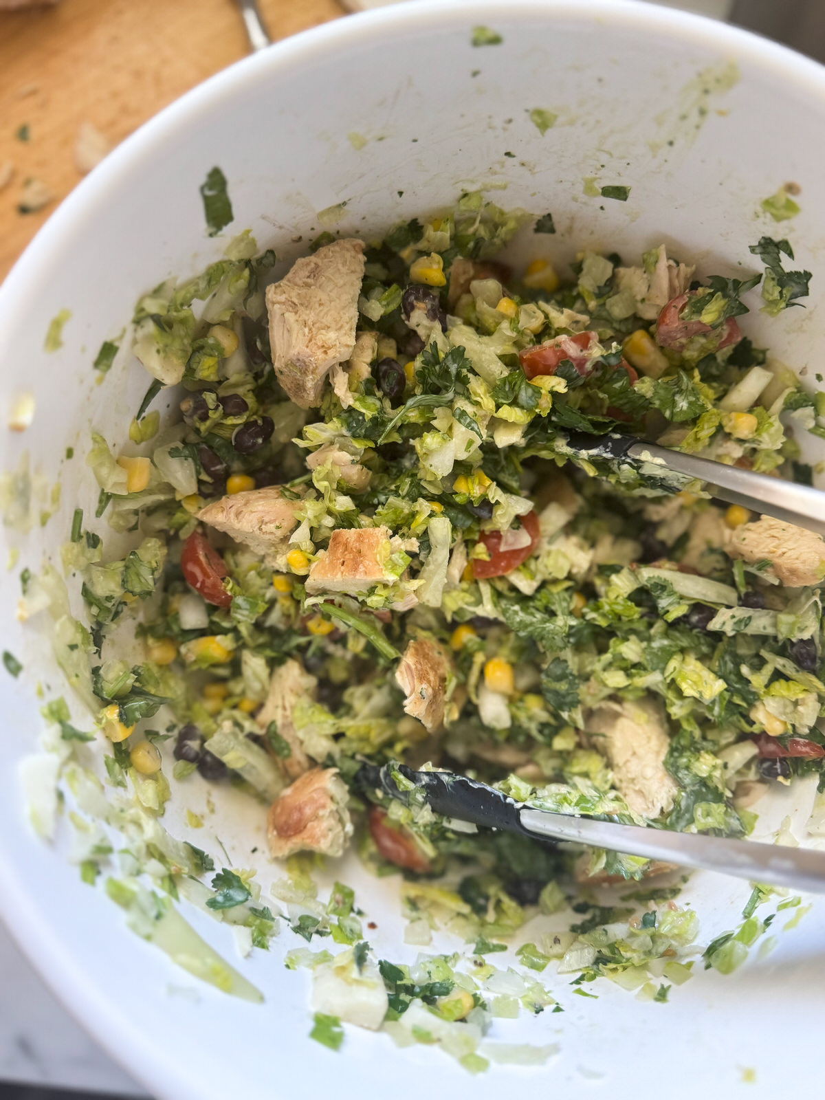 healthy protein packed taco salad recipe