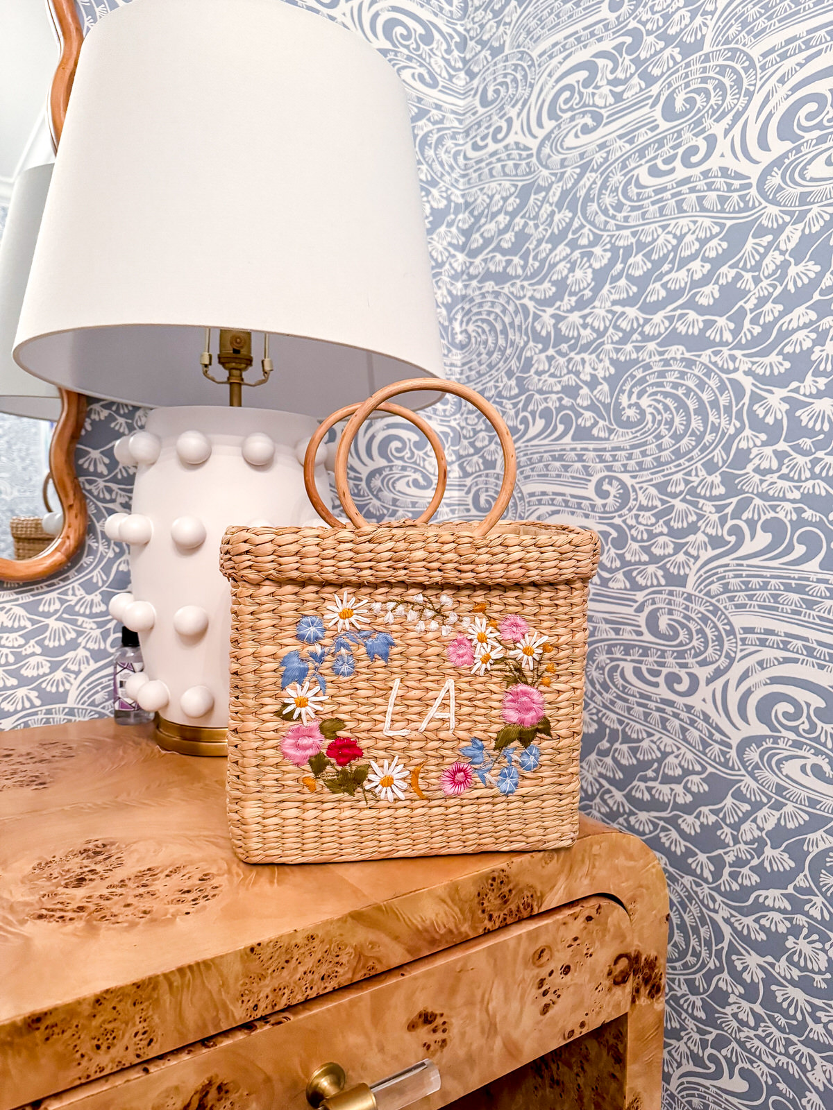 Over the Moon x Poolside monogram bag