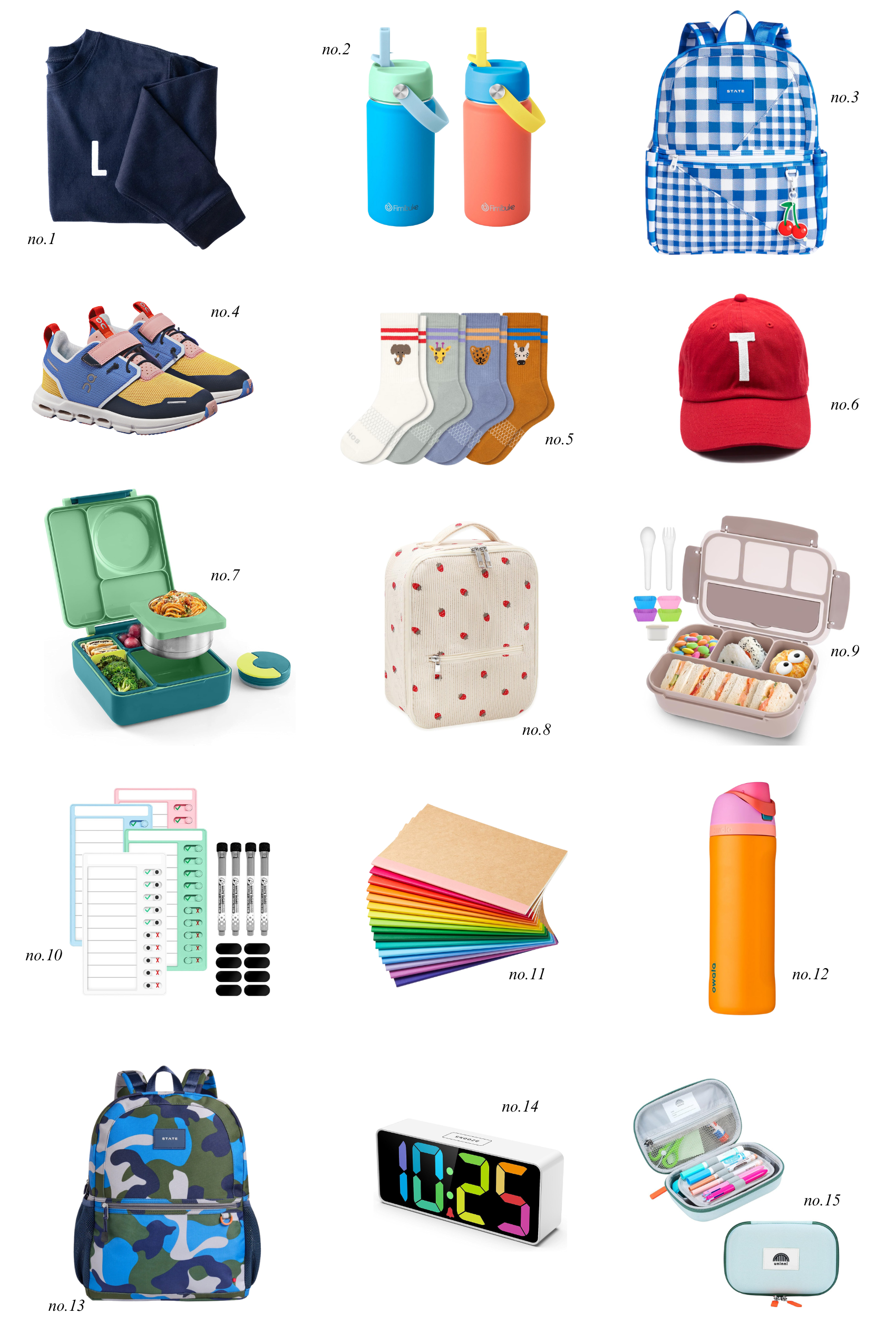back to school shopping list