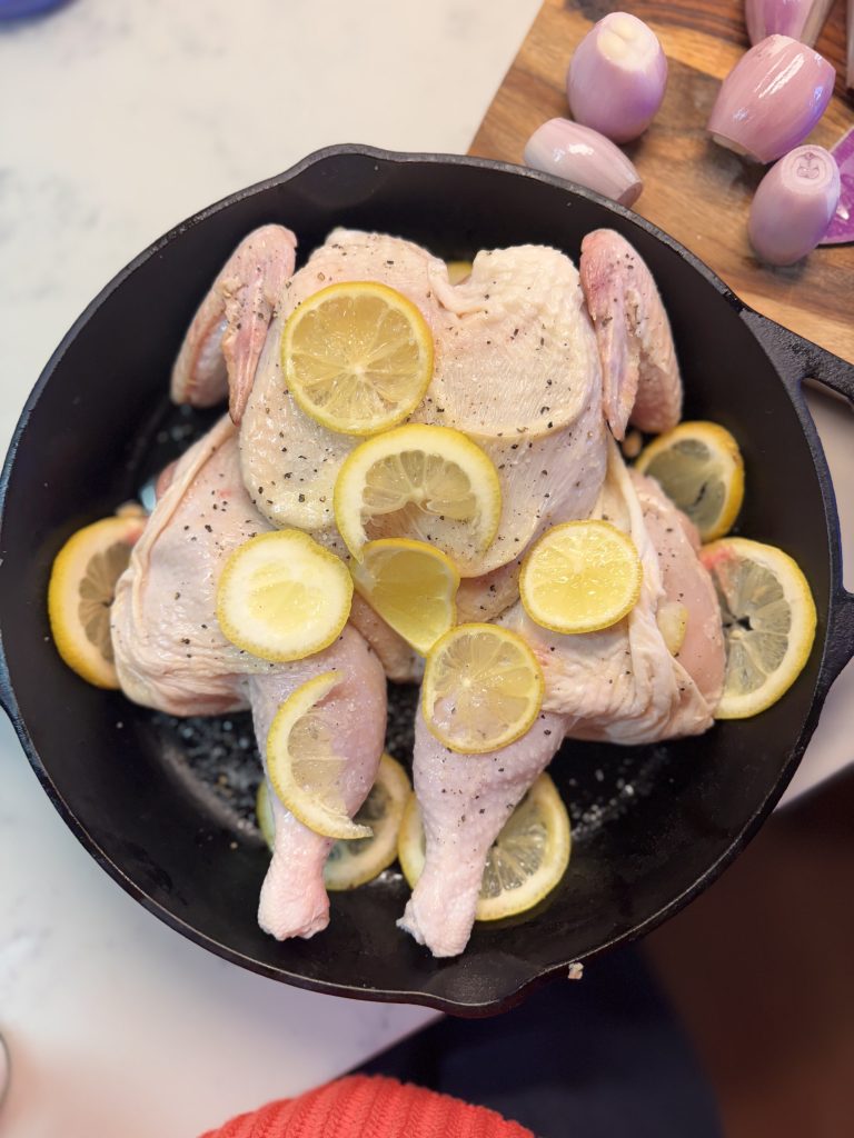 Martha’s Spatchcocked Lemon Chicken