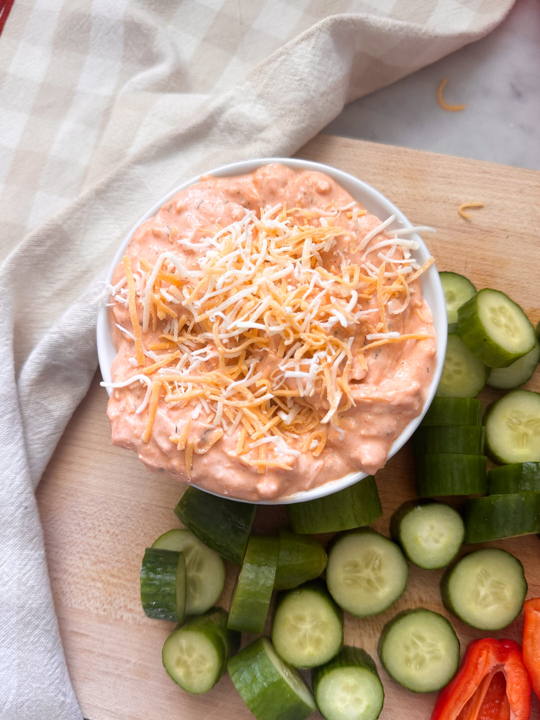 skinny buffalo chicken dip