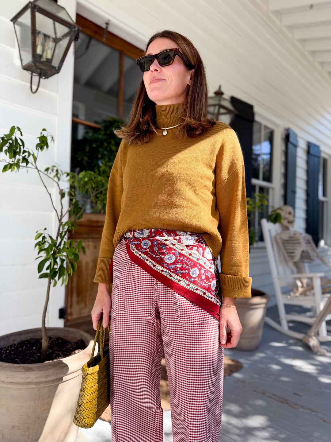 how to style the viral Donni taffeta pants